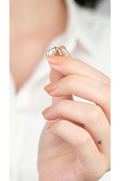 Arpaş 14 Ayar Altın Küçük Sade Halka Küpe 1015