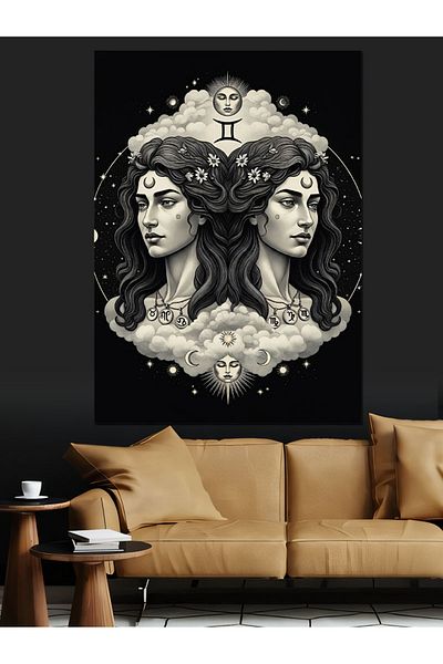 Tablomega Gemini Magic Decorative Canvas - Mdf Wood Table