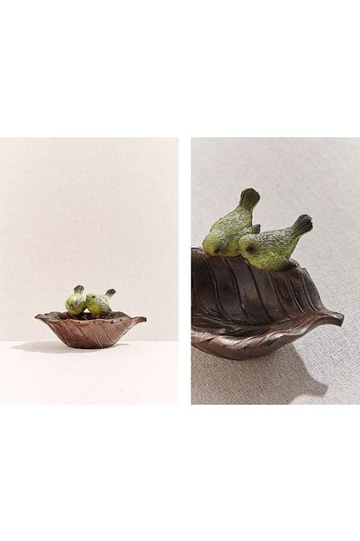 Paşabahçe Bird Paradise Mini Decorative Plate Single 6X12 cm