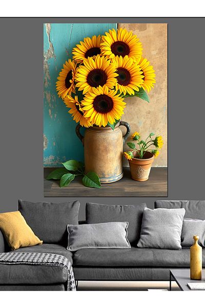 Tablomega The Beauty of Yellow Flowers Decorative Canvas - Mdf Wood Art Print
