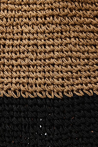 C&City Y9202 Black Straw Shoulder Bag