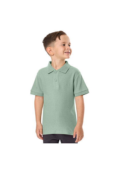Victor and Jane Victor & Jane Junior Boys' Polo T-Shirt Olive