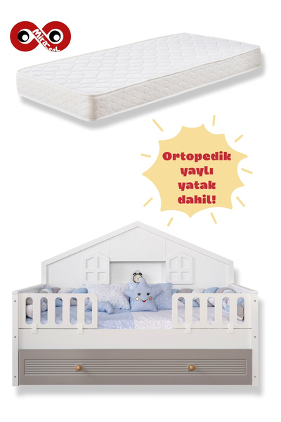 miracool Tokyo Yavrulu Montessori / Ücretsiz Kurulum / Ortopedik Yaylı Yatak Dahil