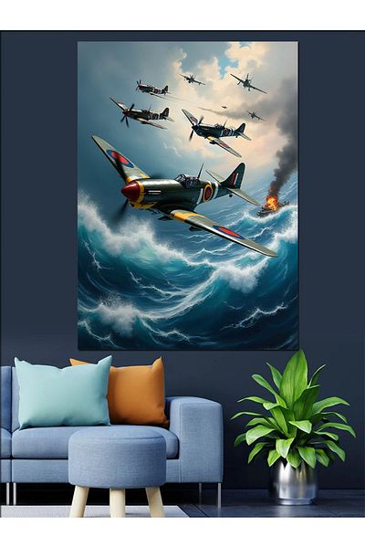 Tablomega War's Winged Flight Decorative Canvas - Mdf Wooden Painting