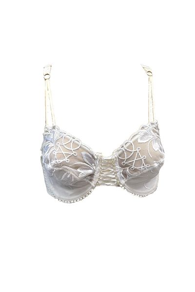 Anıl Women's Underwire Unpadded Unpadded Gatherer Lace Minimizer Bra