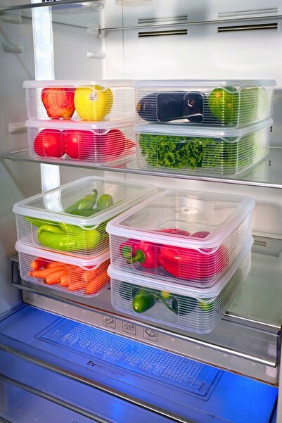 Duffa 3.5 Lt Leakproof Refrigerator Storage Container Freezer Storage Container Fridge Organizer Transparent Shatterproof