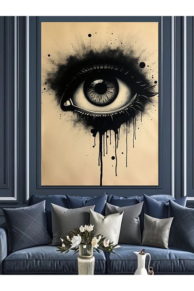 Tablomega The Secret of Mysterious Looks Decorative Canvas - Mdf Wooden Painting