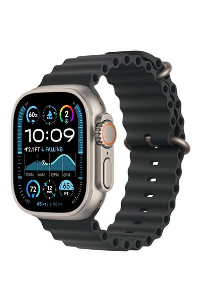 Generic Ocean Band Silicone Strap for Smart Watch 42/44/45/49mm, Compatible with Series 9/8/7/6/5/4/3/2/1/SE