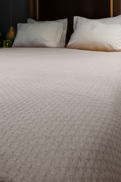 HERAKLEIA HOME 100% Cotton Straw Pattern Double Pique |   Bedspread |   200X230 |   Multi-Purpose Cover