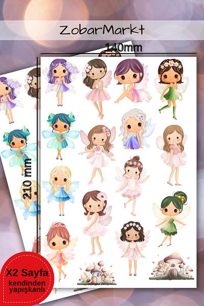 ZobarMarkt ONLINE MARKETING Ballet Girls Sticker Set