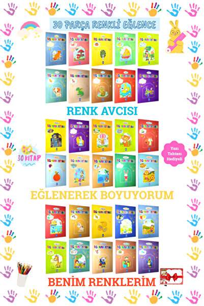 Panem Yayınları Okul Öncesi Eğitici Boyama Kitabı Seti: Renk Avcısı + Eğlener...