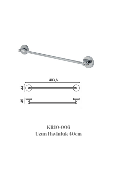 ÇELİK BANYO Karaca Uzun Havluluk (10 YIL PASLANMAZ GARANTİLİ)