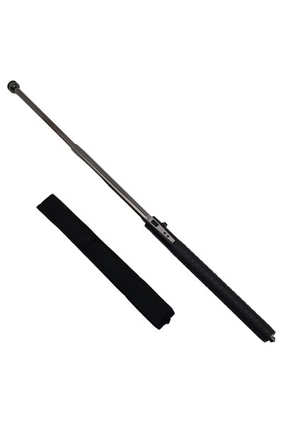 Depox Baston telescopic automat IdeallStore®, Defence Guardian, siguranță integrată, negru