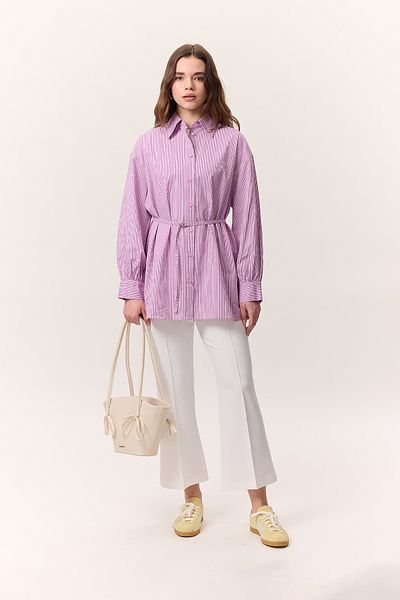 Manuka Flare Trousers Ecru with Details
