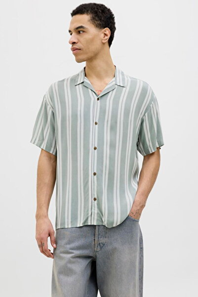 Jack & Jones Erkek Kisa Kollu Çizgili Gömlek - Jeff