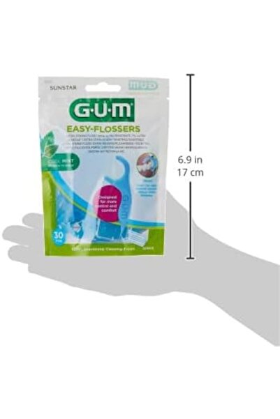 GUM Easy Flossers Dental Floss-With Convenient Travel Case
