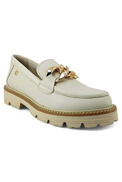 Mammamia 3690 Шкіряні жіночі туфлі на щодень - кремові