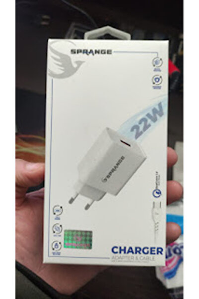 SPRANGE Oppo A16 Yerli üretim T-40 TYPC 22 watt hızlı sarj baslık+ kablo