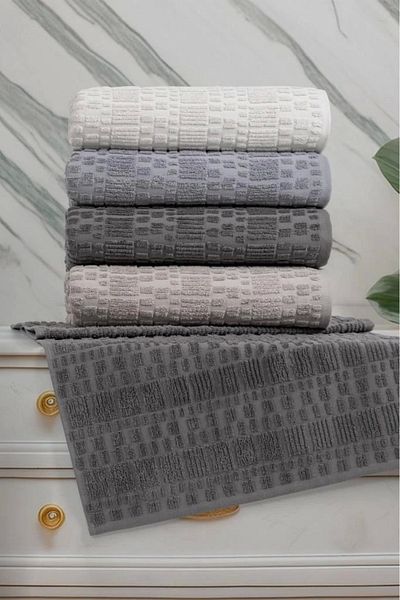 Altınbaşak Σετ πετσετών χεριών Lissome Jacquard 4 τεμαχίων 50x90