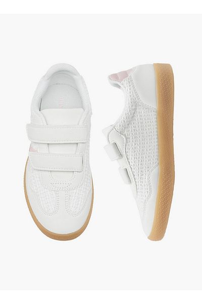 Little Missy Panelled Sneakers with Hook and Loop Closure