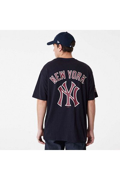 NEW ERA Tricou NEW ERA MLB LARGE LOGO OS TEE NEYYANCO NVYCAR
