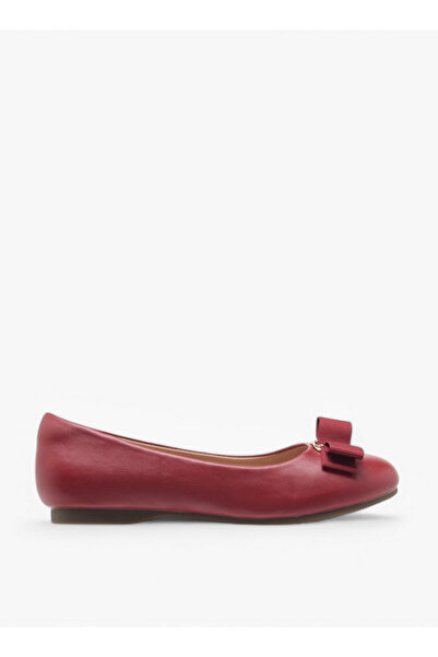 Little Missy Bow Accent Slip-On Ballerina Shoes