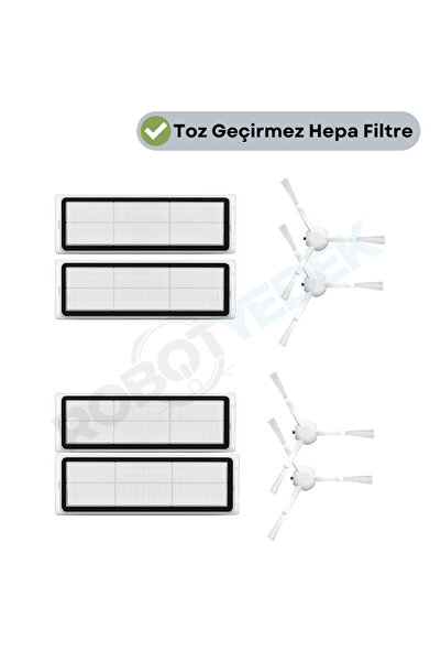 robotyedek Xiaomi 2c Vacuum Mop - Set de 8 piese de schimb compatibil, filtru...