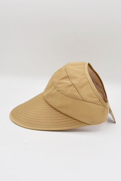 Külah Women's Sun Visor Hat with Uv Protection Adjustable Wide Brim Beach Hat for Outdoor Activities