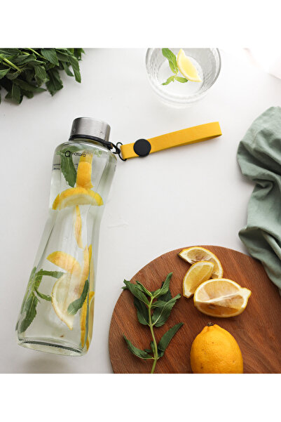 Qmatara Transparent Glass Flask Premium 750Cc