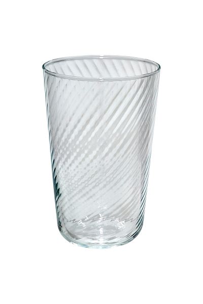 IKEA KLIPPLAX Clear Glass, 40 cl IKEA | Elegant Textured Drinking Glass for All Occasions