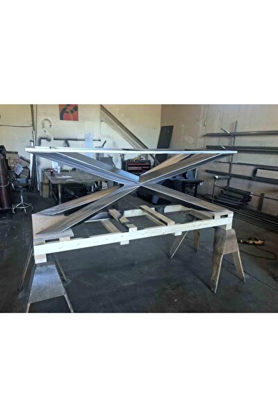 Abronya Demir Ayaklı Masa Beyaz Masa Ayağı Yemek Masası Ayağı