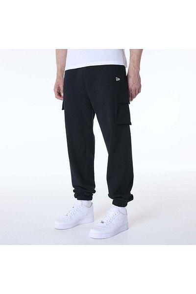 NEW ERA Pantaloni Fleece Newera Ne Script Cargo Jogger Newera Blk