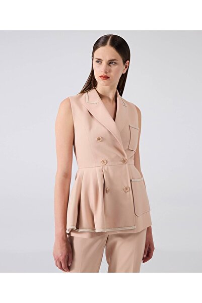 Machka Kontrast şeritli yelek