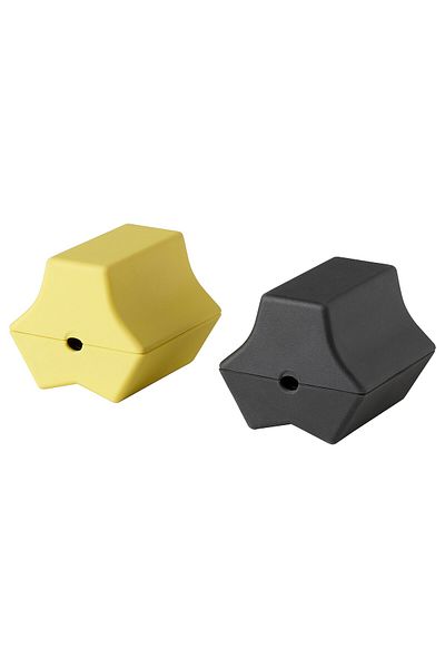 IKEA HAVSK L 2-piece USB Anchor, Black/Yellow