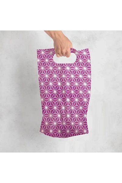 san Purple 13X20 cm 100Pcs Hand-Held Mother of Pearl Bag