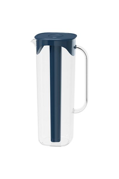 IKEA MOPPA Jug with Lid, Dark Blue/Transparent, 1.7L Fridge Fit IKEA