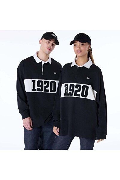 NEW ERA Rugby Hoodie Newera Ne Drop Shldr Rugby Shirt Newera Blk