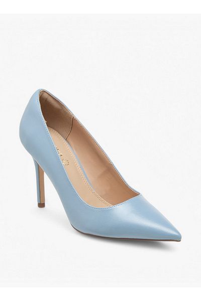 Paprika Solid Slip-On Pumps with Stiletto Heels