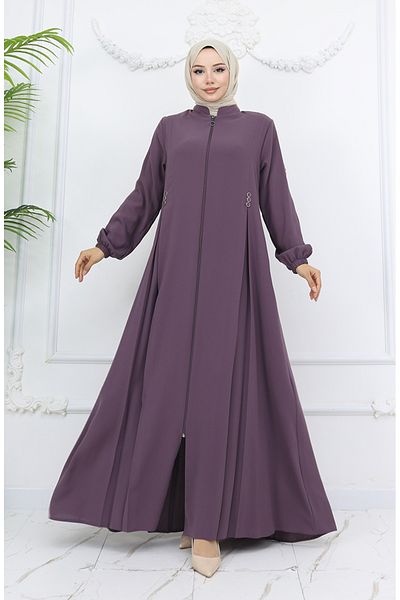 sefamerve Φερμουάρ Ferace - Dusty Rose 6203-01 λεπτομερές κουμπί