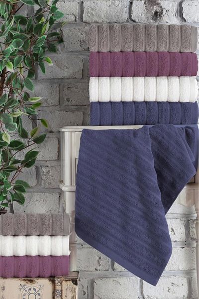 Altınbaşak Monna V2 Dried Rose - Πετσέτες χεριών Jacquard 4 τεμαχίων 50x90