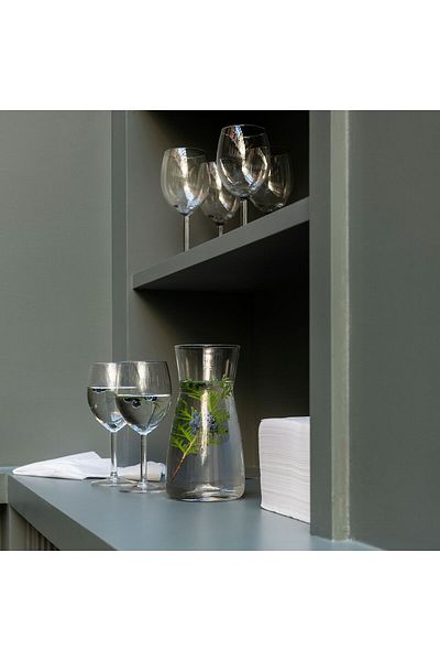 IKEA KARAFF Carafe by IKEA Clear Glass, 1.0L, 20cm H x 10.5cm D Elegant & Multi-use Design