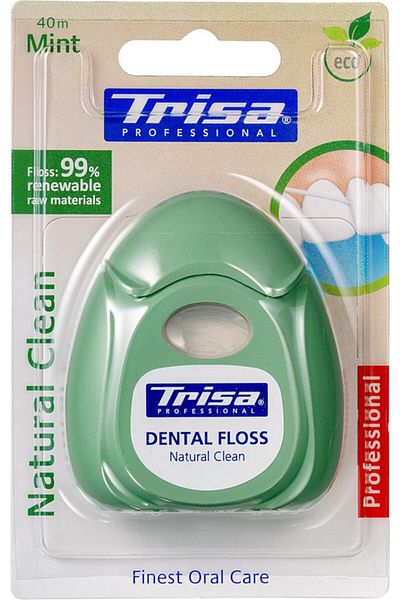 Trisa Professional Natural Clean Dental Floss Finest Oral care,Made in Switzerland, 40m