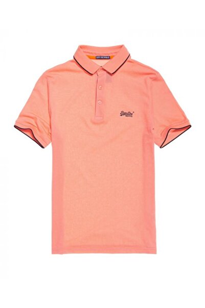 SUPERDRY Tricou Polo Classic Lite Micro Pique Portocaliu