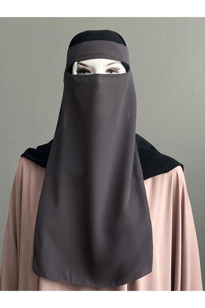 bassell Medine İpeği Şeritli/Bantlı Peçe