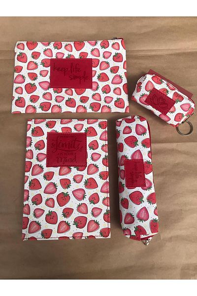 Adalinhome مجموعة دفتر ملاحظات وحامل أقلام ومحفظة وحقيبة مكياج من Atakids Lizy (دفتر: 168 yp، 14*20)