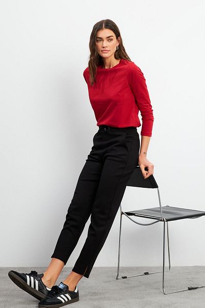 VENA Γυναικείο παντελόνι Jogging Alian Black Soft Texture (CUPRO)