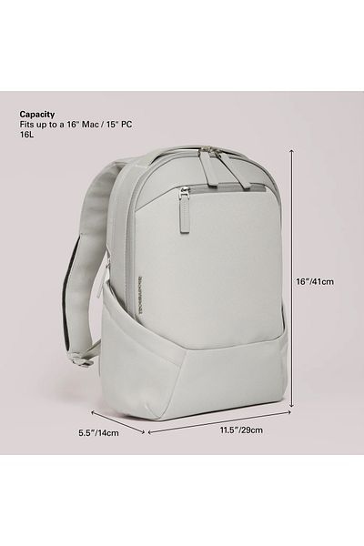Troubadour Apex Compact Backpack Premium Vegan, Waterproof Material - Laptop Sleeve, Comfort Strap