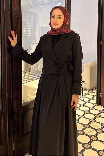 Ovn. Double Collar Jacket Set - Black