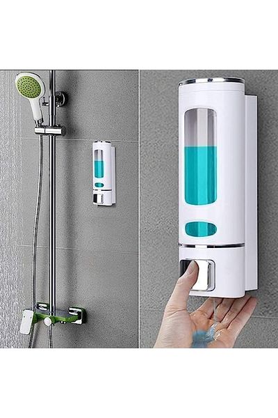 Generic ABS Soap Dispenser 400ML Wall Mounted Push-Type Liquid Soap Dispenser