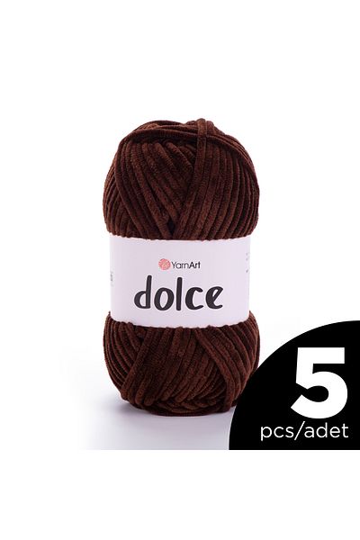 Yarnart DOLCE - ΒΕΛΟΥΔΙΝΟ ΠΛΕΚΤΟ ΣΧΟΙΝΙ ΧΕΡΙΟΥ - 775 - 5 ΤΕΜ.